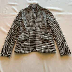 Rag & Bone Black and White Houndstooth Blazer